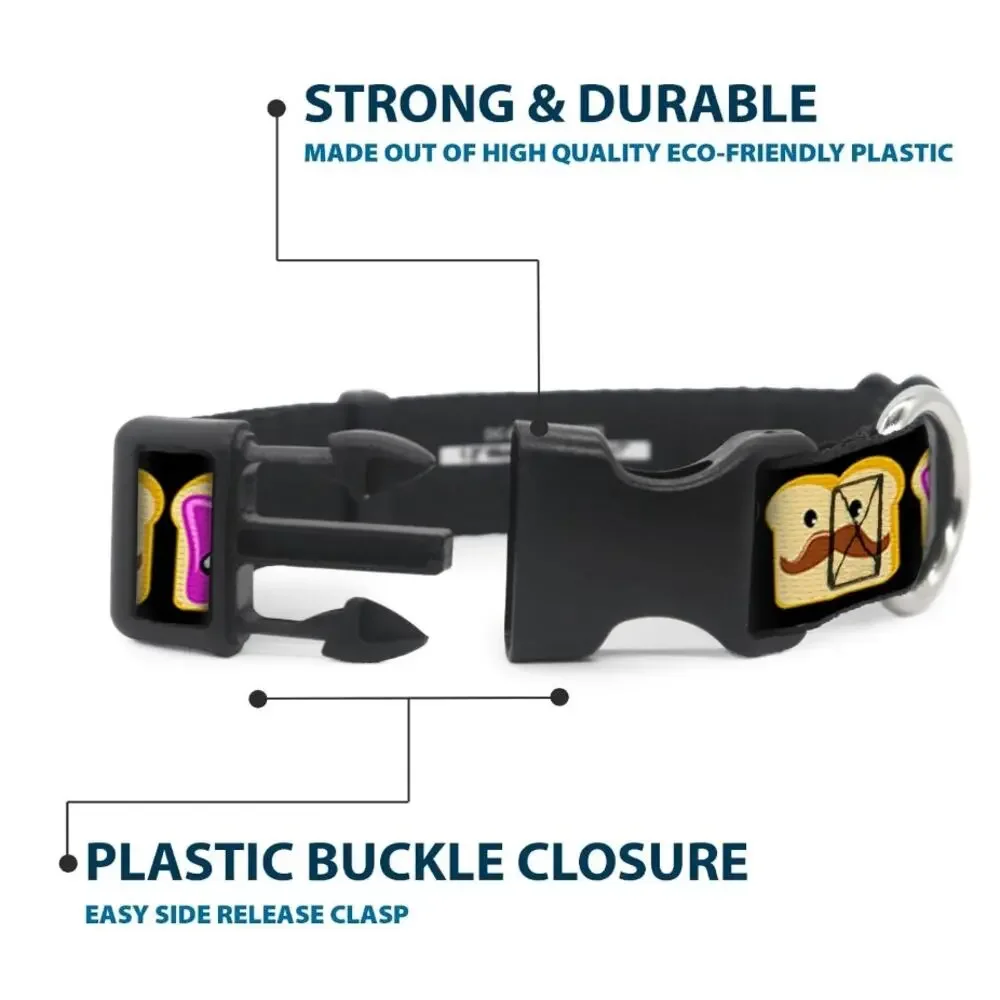 Buckle-Down Peanut Butter & Jelly Dog Collar Small 13-18